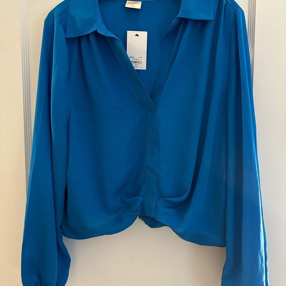 BNWT Intempo Brand XL Cropped Blouse